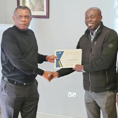 COBIT 5 session with Mr. Douglas in Zambia