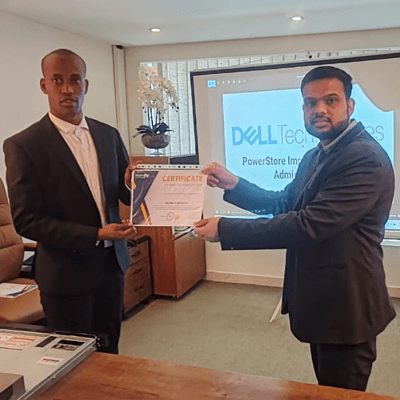 Dell EMC Training session with Mr. Anas in Dubai